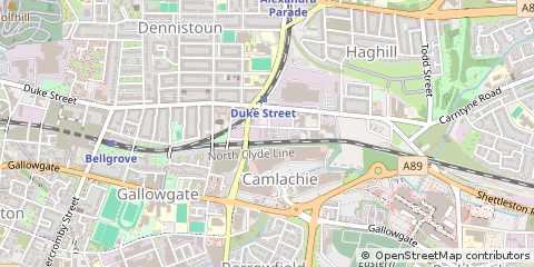 Map of Glasgow