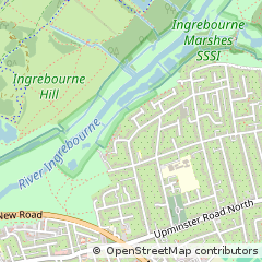 Map of Rainham, Essex