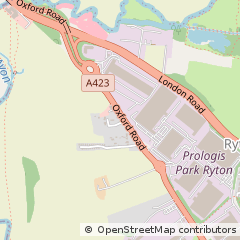 Map of Ryton on Dunsmore, Warwickshire
