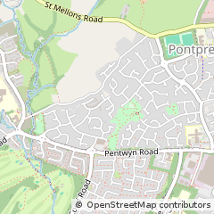 Map of Cardiff, South Glamorgan