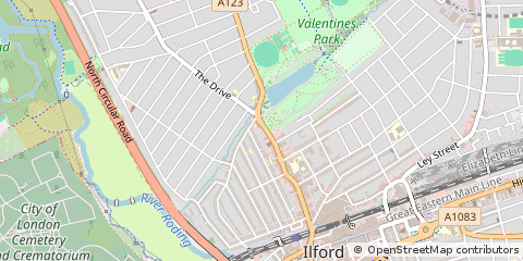 Map of Ilford