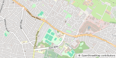 Map of Bournemouth, Dorset