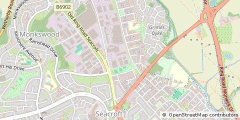 Map of Leeds, West Yorkshire