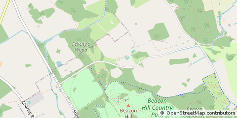 Map of Woodhouse Eaves, Leicestershire