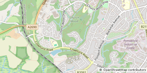 Map of ST Leonards on SEA, East Sussex