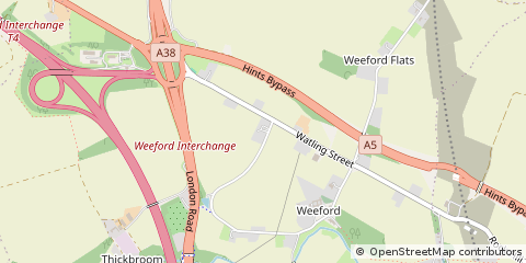 Map of Lichfield, Staffs
