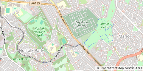 Map of Sheffield