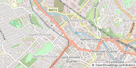 Map of Sheffield