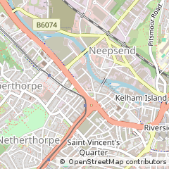 Map of Sheffield