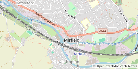 Map of Mirfield