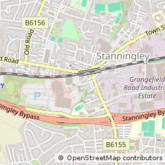 Map of Pudsey, Leeds