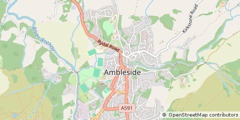 Map of Ambleside, Cumbria