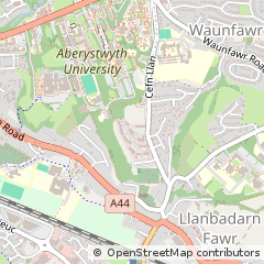 Map of Aberystwyth, Ceredigion