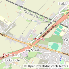 Map of Sittingbourne, Kent