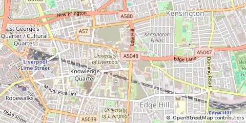 Map of Liverpool, Merseyside