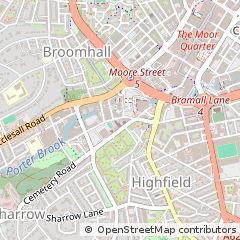 Map of Sheffield