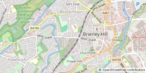 Map of Brierley Hill, West Midlands