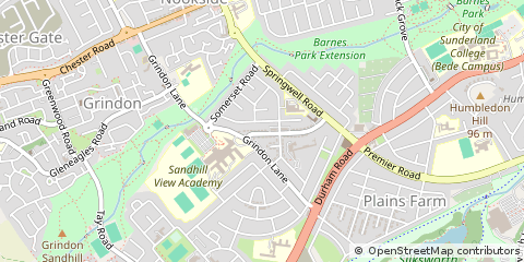 Map of Sunderland