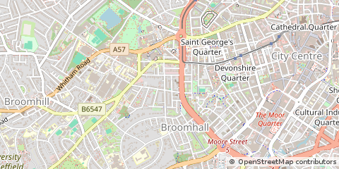 Map of Sheffield