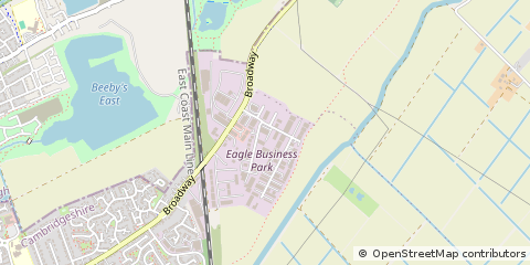 Map of Yaxley, Peterborough, Cambridgeshire