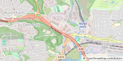 Map of Plymouth, Devon