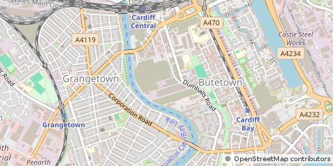Map of Cardiff