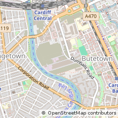 Map of Cardiff