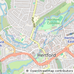 Map of Hertford, Herts