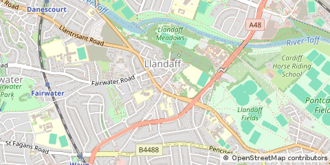 Map of Cardiff