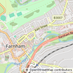 Map of Farnham, Surrey