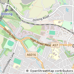 Map of Glossop, Derbyshire