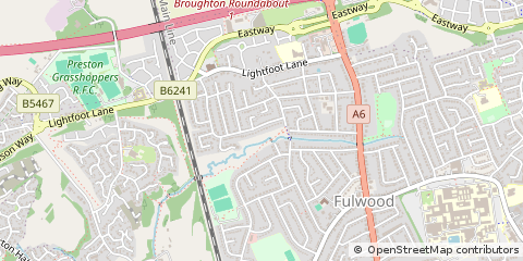 Map of Preston, Lancashire