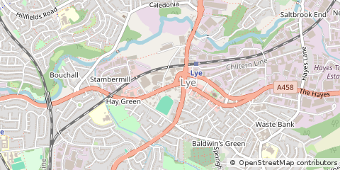 Map of Stourbridge, West Midlands