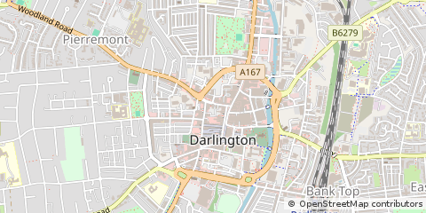 Map of Darlington
