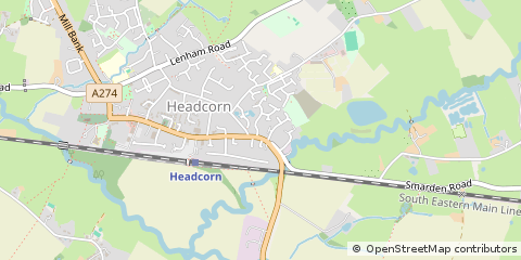 Map of Ashford, Kent