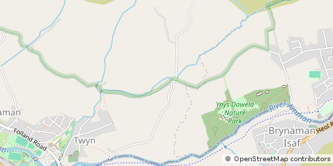 Map of Garnant, Carmarthenshire