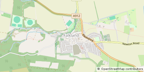 Map of Cupar, Fife