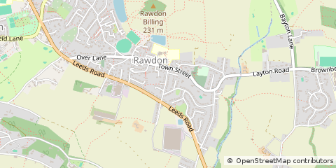 Map of Leeds, West Yorkshire