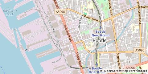 Map of Bootle, Liverpool