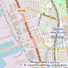 Map of Bootle, Liverpool