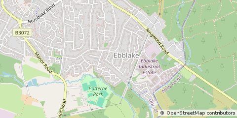 Map of Verwood, Dorset