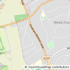 Map of Purley, Surrey