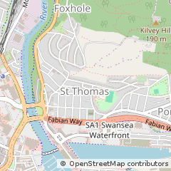 Map of Swansea
