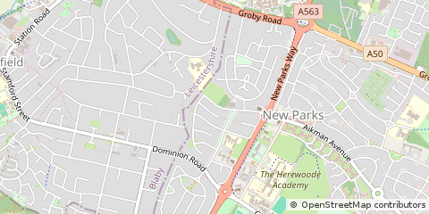Map of Leicester