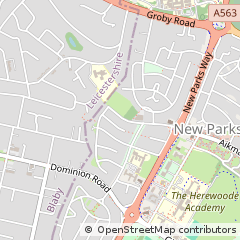 Map of Leicester