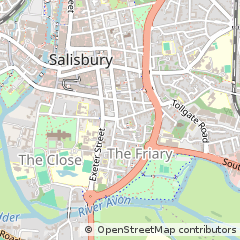 Map of Salisbury, Wiltshire