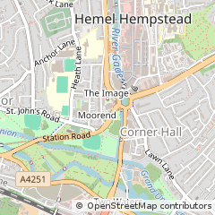 Map of Hemel Hempstead
