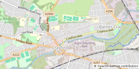 Map of Dartford, Kent