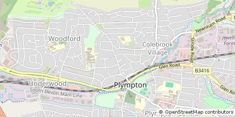 Map of Plymouth, Devon