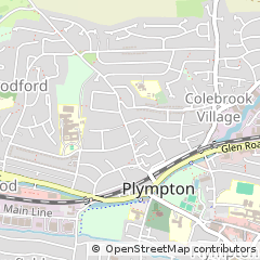 Map of Plymouth, Devon